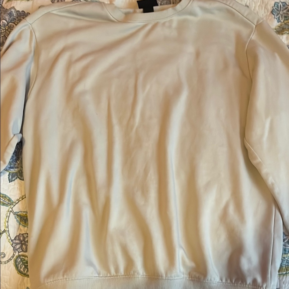 H&M Relaxed Fit Sweatshirt in Cream
